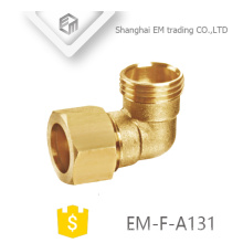 EM-F-A131 Male thread brass quick connector elbow pipe fitting